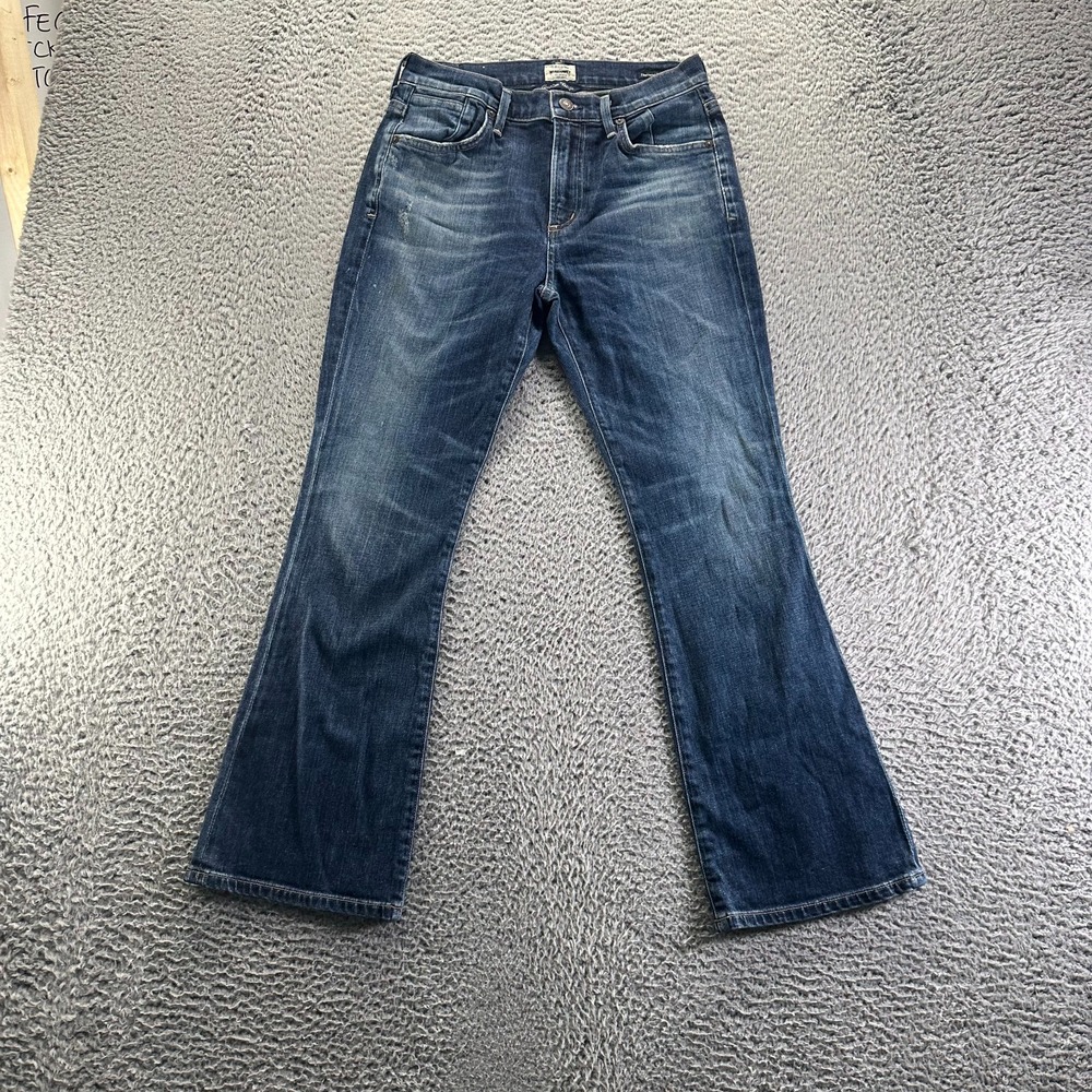 Vintage Citizens Of Humanity Jeans Womens 28x27 Blue Cotton Denim Flared Crop